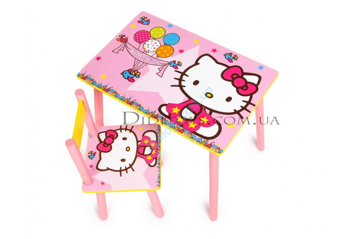Детский столик  Hello Kitty с шариками 0006 (60х40)